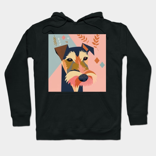 70s Welsh Terrier Vibes: Pastel Pup Parade Hoodie by NatashaCuteShop